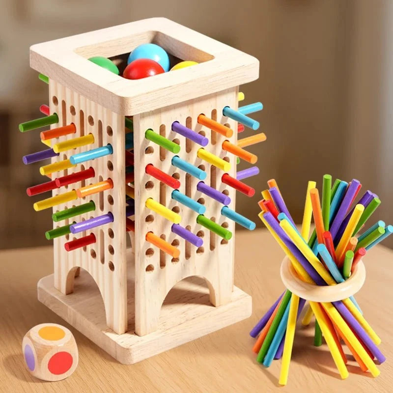 Counting Sticks Set Non-Toxic Wood Colorful Hands-On Learning