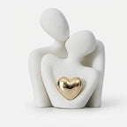 Couple Figurine Minimalist Ceramic Enamel Compact