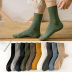 Crew Socks Cotton Blend Ribbed Cuffs Set of 10 Pairs