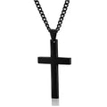 Cross Necklace Stainless Steel Pendant 23.62-Inch Chain