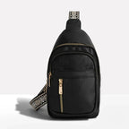 Crossbody Bag 5 Compartments Adjustable Strap Hidden Rear Pocket