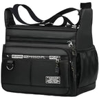 Crossbody Bag Durable Nylon Multiple Compartments & Adjustable Strap
