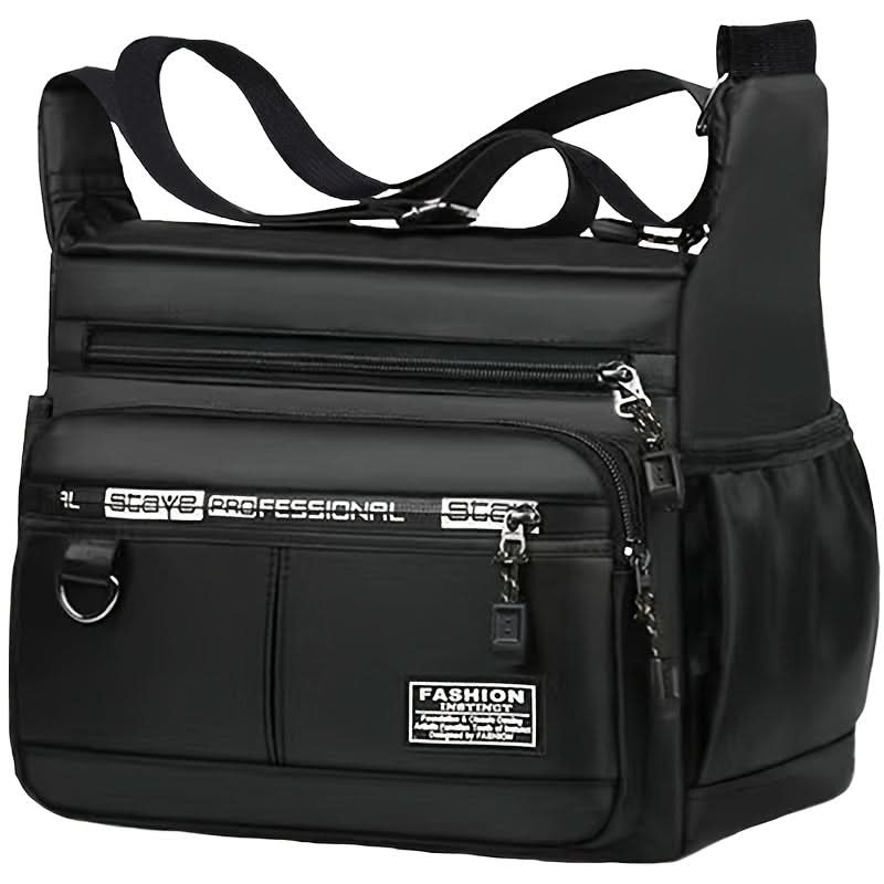 Crossbody Bag Durable Nylon Multiple Compartments & Adjustable Strap