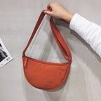 Crossbody Bag Half-Moon Adjustable Strap Multiple Compartments