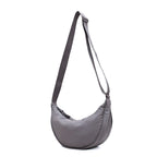 Crossbody Bag Half-Moon Adjustable Strap Multiple Compartments