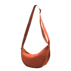 Crossbody Bag Half-Moon Adjustable Strap Multiple Compartments
