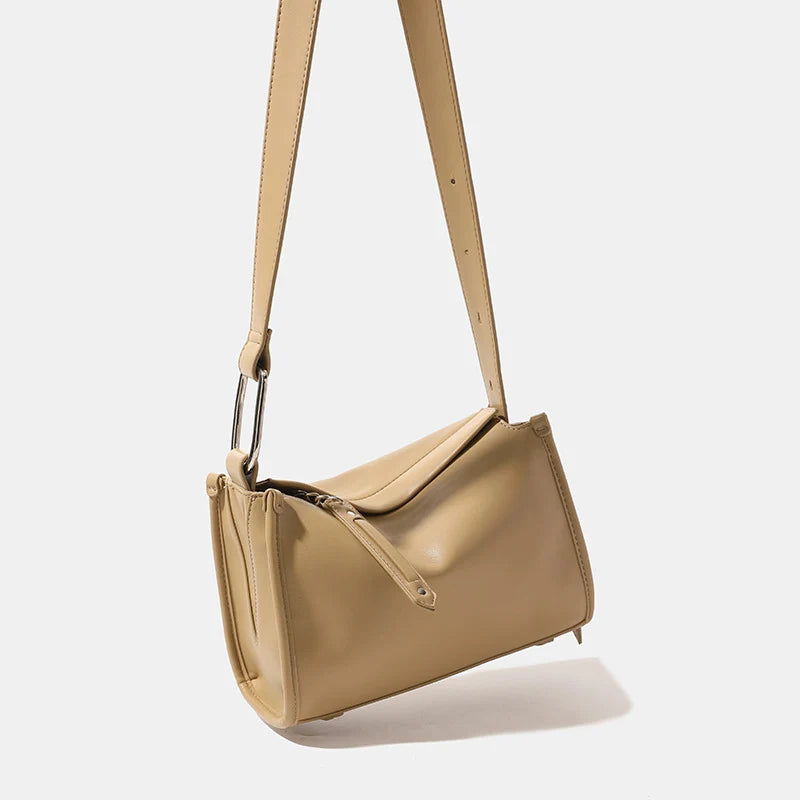 Crossbody Bag Leather Adjustable Strap Secure Zipper