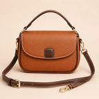 Crossbody Bag Soft Leather Magnetic Gold Clasp & Adjustable Strap