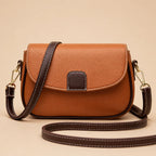 Crossbody Bag Soft Leather Magnetic Gold Clasp & Adjustable Strap