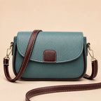 Crossbody Bag Soft Leather Magnetic Gold Clasp & Adjustable Strap