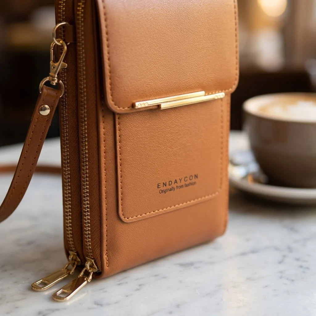 Crossbody Phone Bag Touchscreen Pocket Wallet & Adjustable Strap