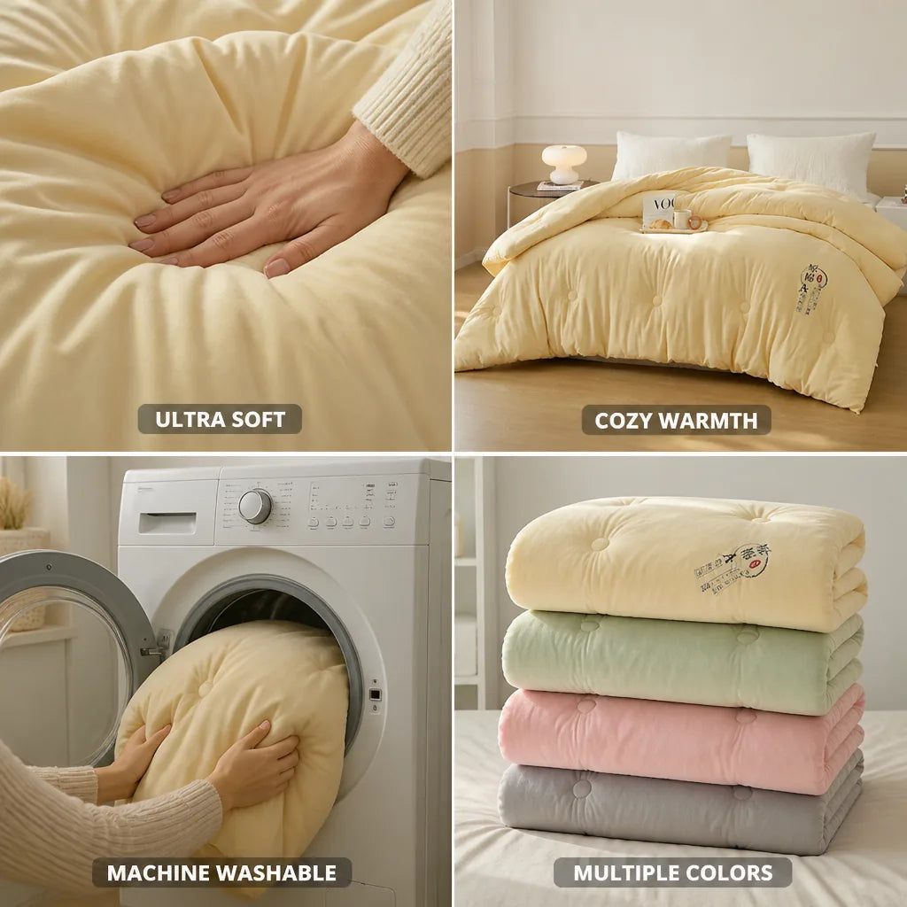Cuddle Blanket Plush Microfiber Machine Washable Spacious For Two