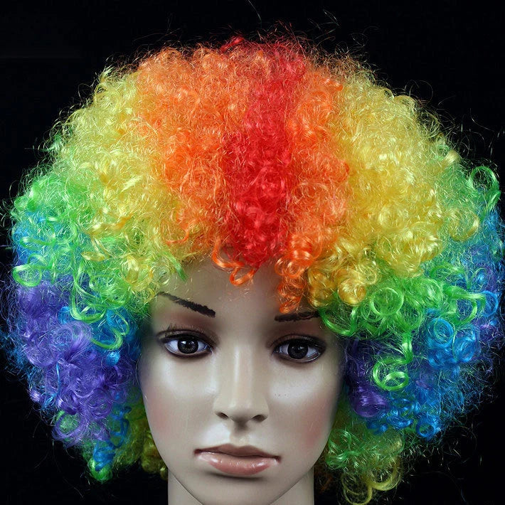 Curly Wig Voluminous Curls Adjustable Strap Lightweight Comfort