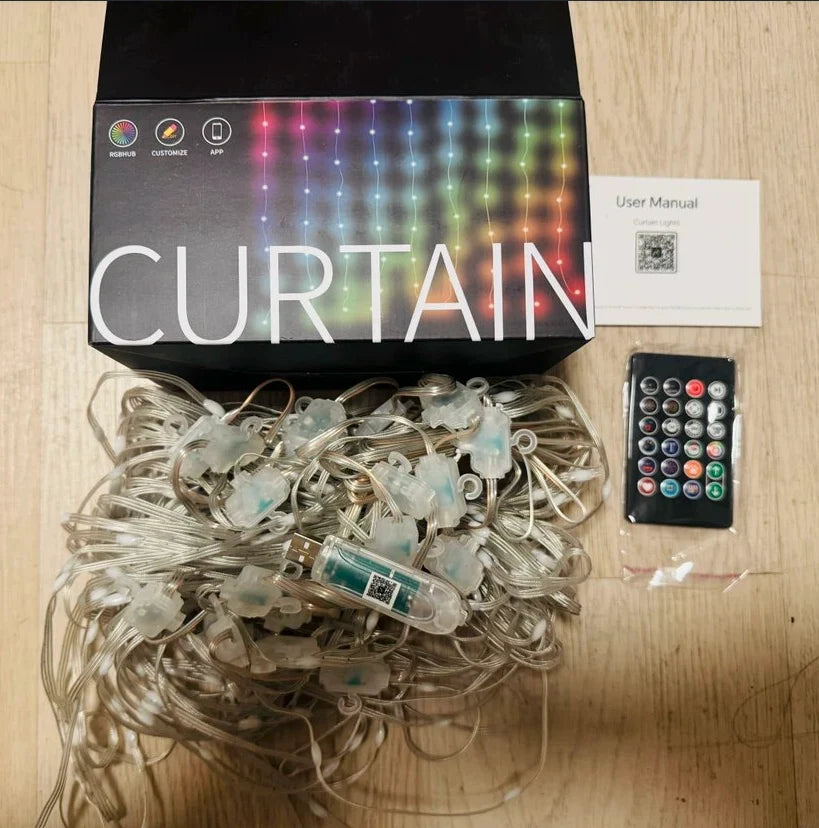 Curtain Lights App-Controlled Custom Designs 400 LEDs