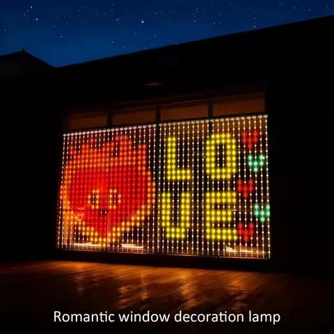 Curtain Lights RGB Color-Changing App-Controlled Music Sync