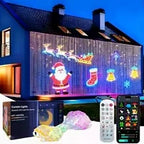 Curtain Lights RGB Color-Changing App-Controlled Music Sync