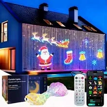 Curtain Lights RGB Color-Changing App-Controlled Music Sync