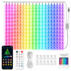 Curtain Lights RGB Color-Changing App-Controlled Music Sync