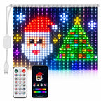 Curtain Lights RGB Color-Changing App-Controlled Music Sync