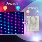 Curtain Lights RGB Color-Changing App-Controlled Music Sync