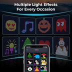 Curtain Lights RGB Color-Changing App-Controlled Music Sync