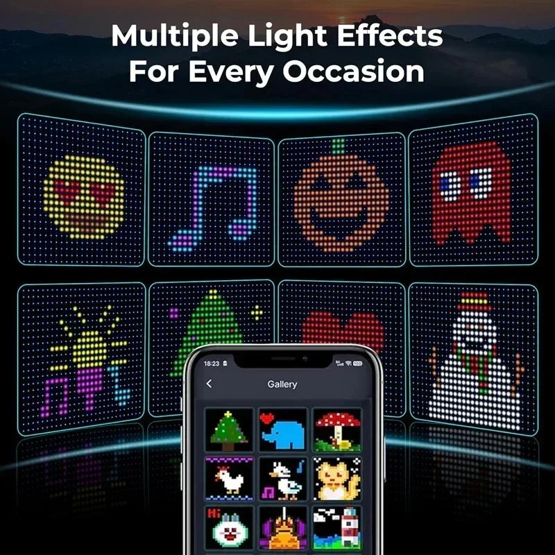 Curtain Lights RGB Color-Changing App-Controlled Music Sync