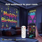 Curtain Lights RGB Color-Changing App-Controlled Music Sync