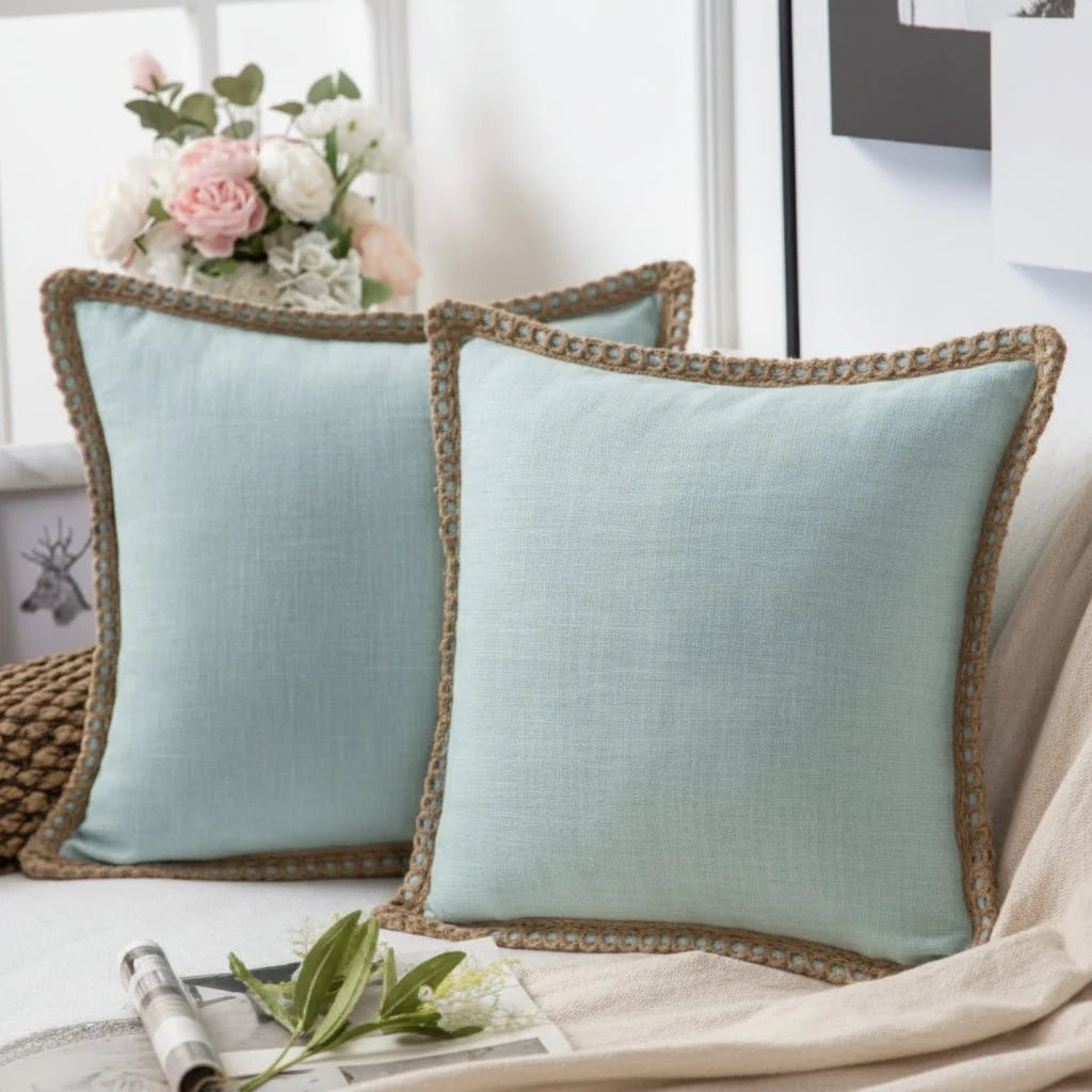Cushion Cover French-Inspired Pattern Removable Washable