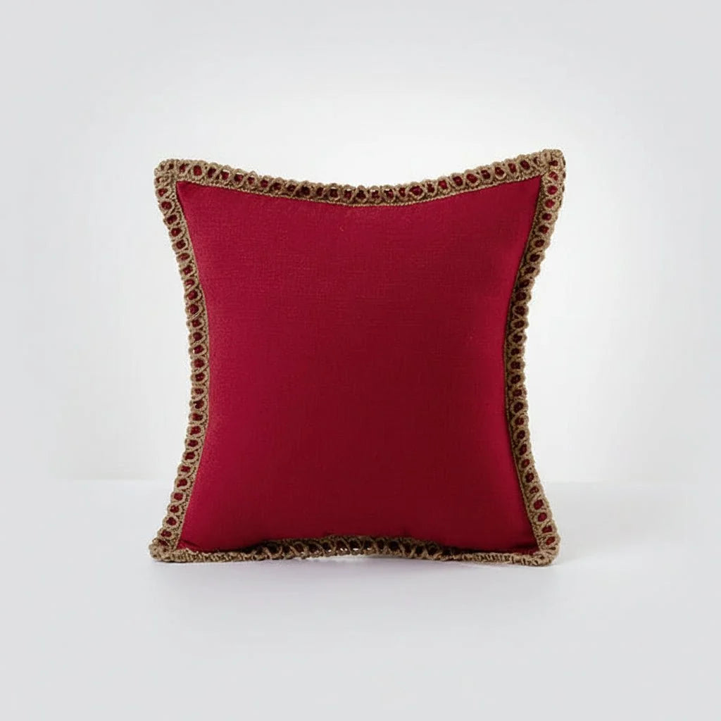 Cushion Cover French-Inspired Pattern Removable Washable