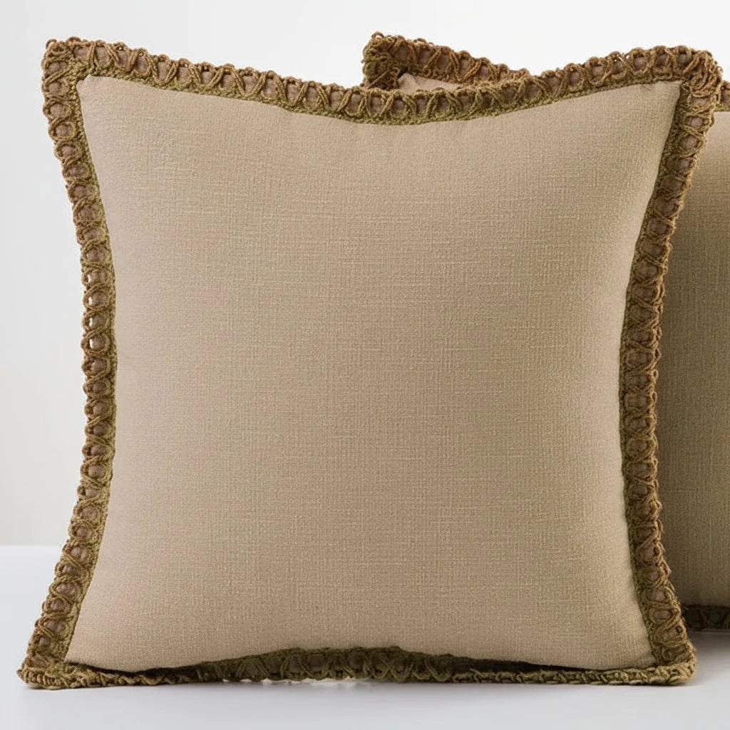 Cushion Cover French-Inspired Pattern Removable Washable