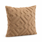 Cushion Cover Plush Microfiber Fuzzy Diamond 18x18