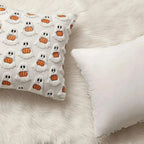 Cushion Cover Pumpkin Pattern Machine Washable 18 x 18 Inch