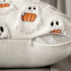 Cushion Cover Pumpkin Pattern Machine Washable 18 x 18 Inch