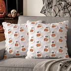 Cushion Cover Pumpkin Pattern Machine Washable 18 x 18 Inch