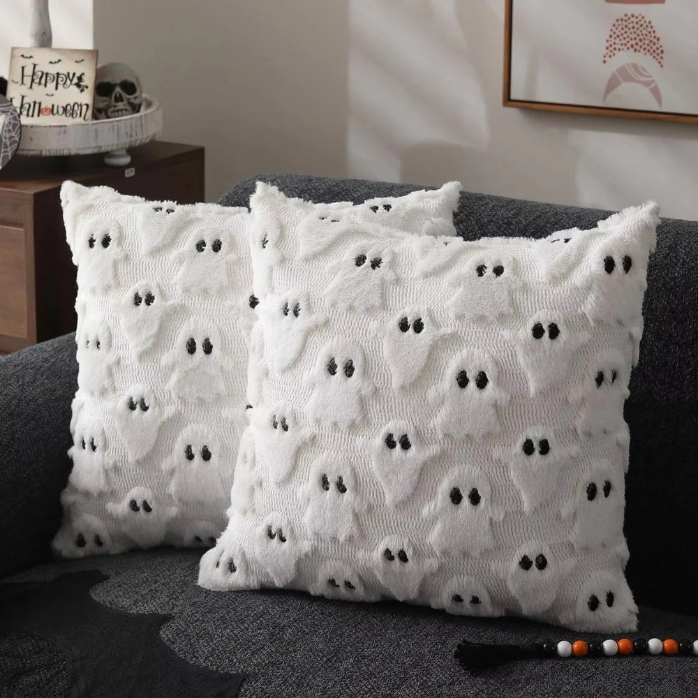 Cushion Cover Pumpkin Pattern Machine Washable 18 x 18 Inch