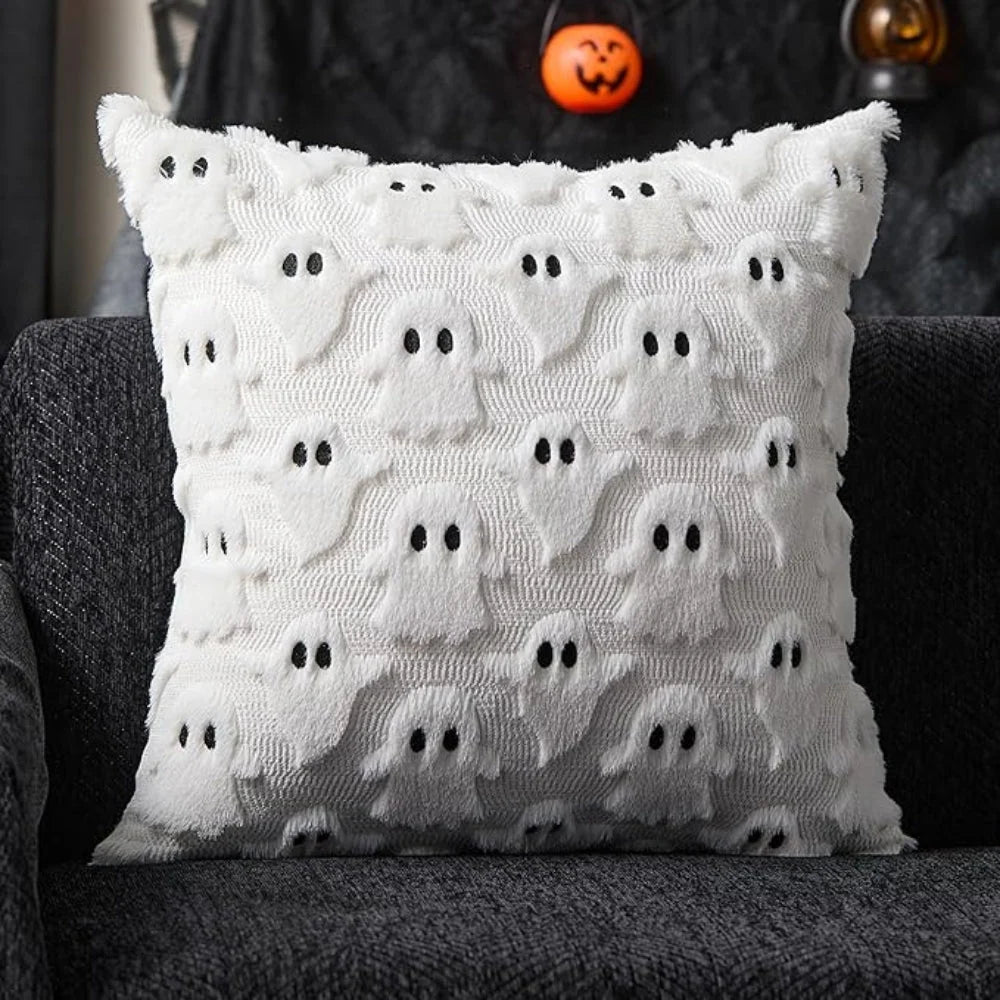Cushion Cover Pumpkin Pattern Machine Washable 18 x 18 Inch