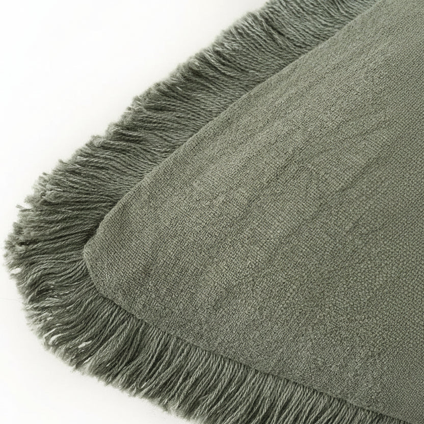 Cushion Cover Set Cotton-Linen Blend Hidden Zipper Set of 2