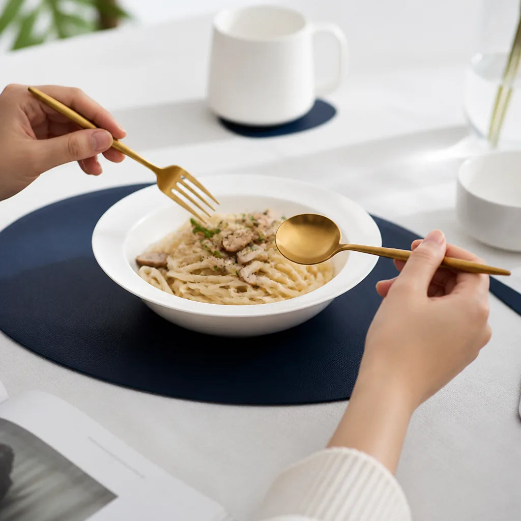 Cutlery Set Matte Stainless Steel Dishwasher-Safe & Rust-Resistant