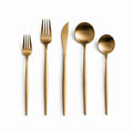 Cutlery Set Matte Stainless Steel Dishwasher-Safe & Rust-Resistant