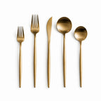 Cutlery Set Matte Stainless Steel Dishwasher-Safe & Rust-Resistant