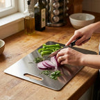 Cutting Board Antibacterial Stainless Steel Dishwasher-Safe