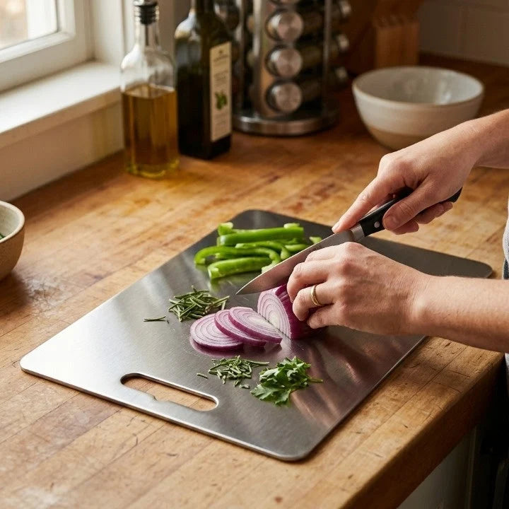 Cutting Board Antibacterial Stainless Steel Dishwasher-Safe