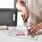 Cutting Board Set Four Double-Sided Space-Saving Holder