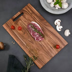 Cutting Board Solid Acacia Wood Carry Handle