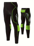 Cycling Tights Gel Padded Breathable Mesh Reflective Details