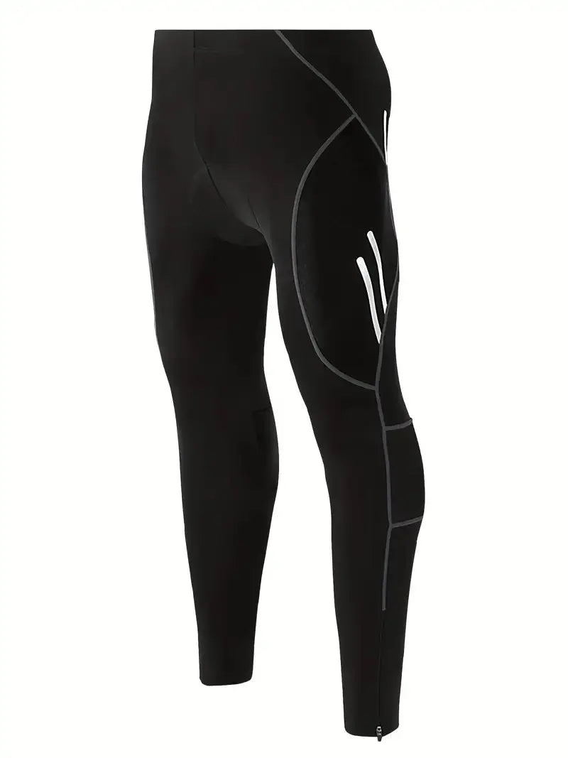 Cycling Tights Gel Padded Breathable Mesh Reflective Details