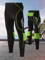 Cycling Tights Gel Padded Breathable Mesh Reflective Details
