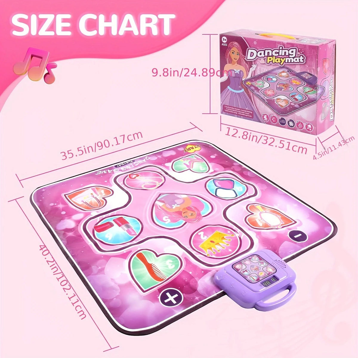 Dance Mat Interactive Scoring Screen-Free Play