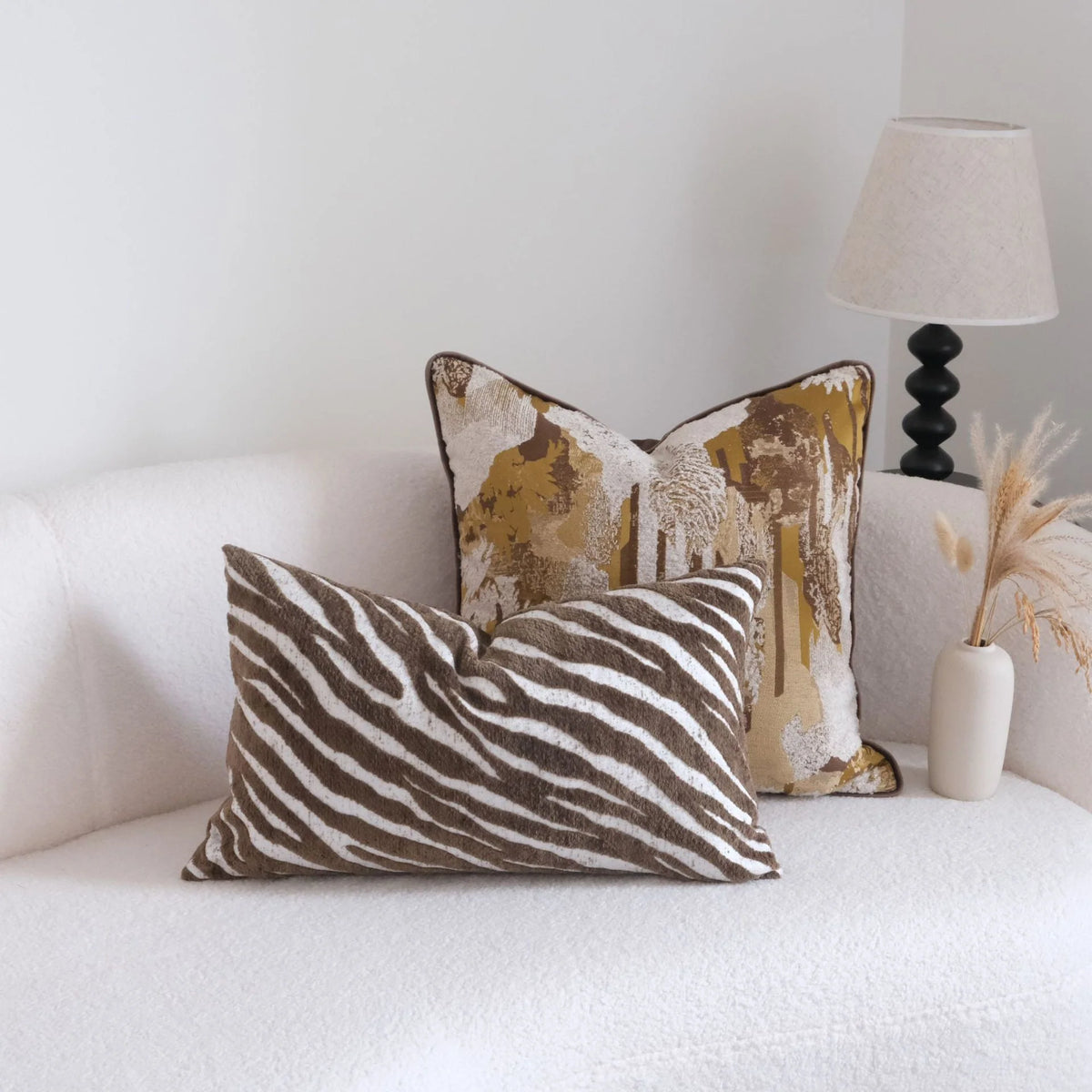 Decorative Pillow Animal Print Removable Cover