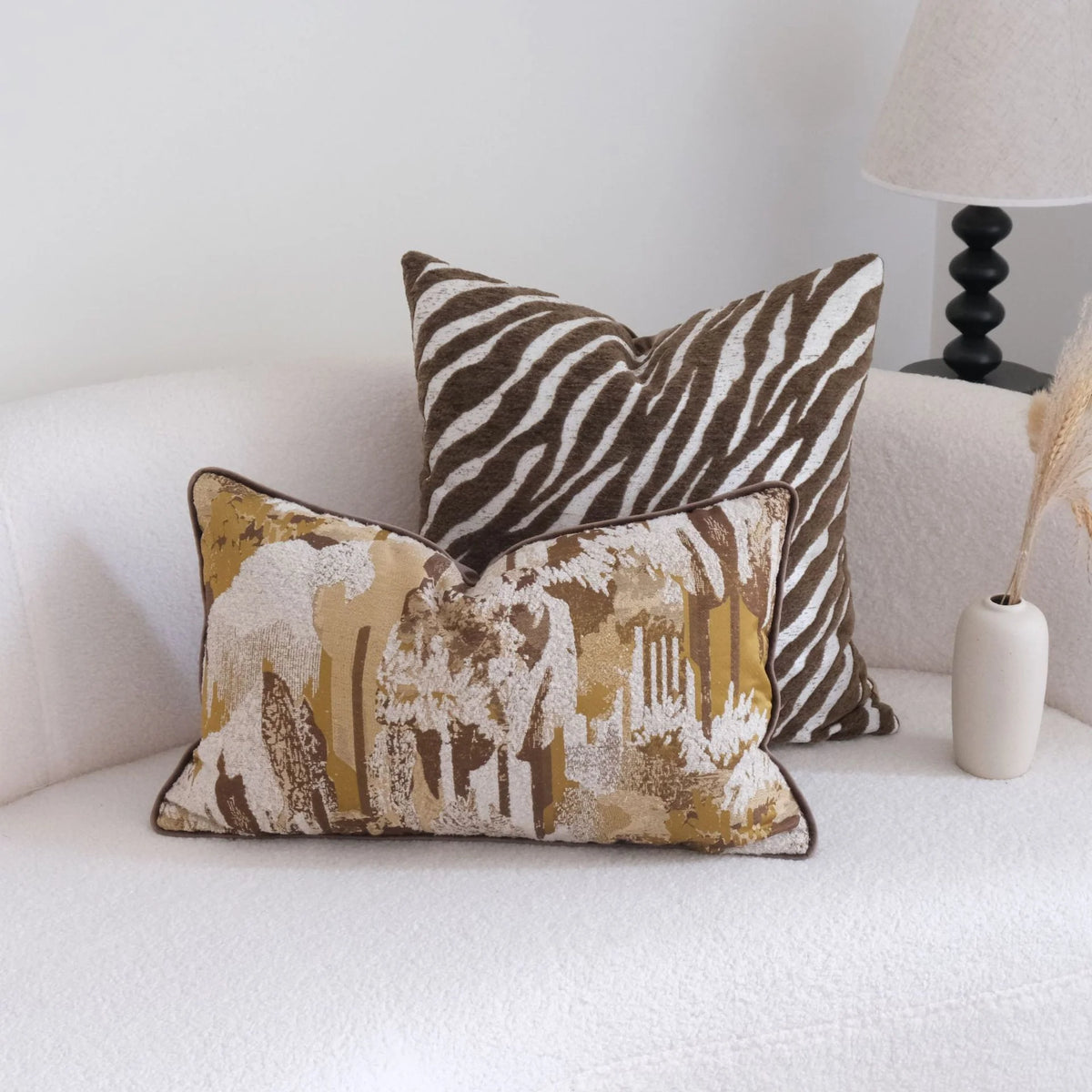 Decorative Pillow Animal Print Removable Cover
